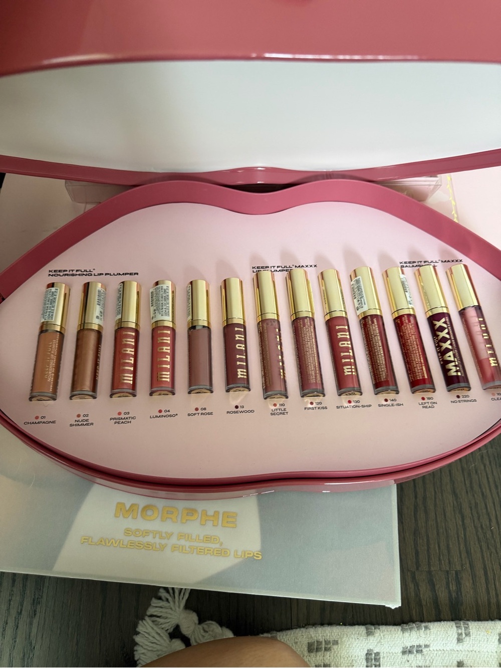 Milani Lip Gloss Set in Assorted Pink, Nude & Red Shades